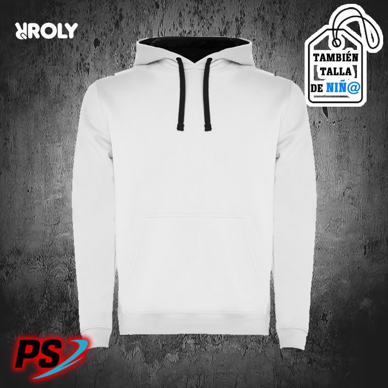 SUDADERA CON CAPUCHA ROLY URBAN BLANCO / MARINO SUDADERA CON CAPUCHA ROLY URBAN BLANCO / MARINO