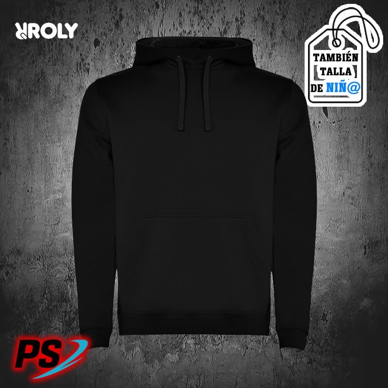 SUDADERA CON CAPUCHA ROLY URBAN NEGRO