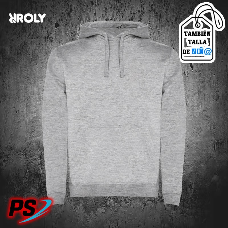 SUDADERA CON CAPUCHA ROLY URBAN GRIS VIGORÉ