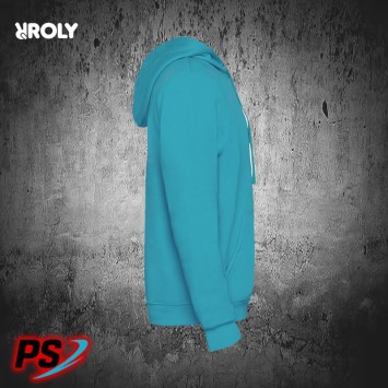 SUDADERA CON CAPUCHA ROLY URBAN AZUL TURQUESA