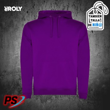 SUDADERA CON CAPUCHA ROLY URBAN PÚRPURA