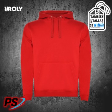 SUDADERA CON CAPUCHA ROLY URBAN ROJO