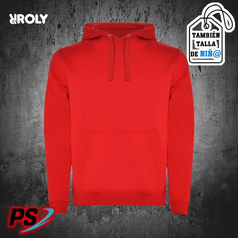 SUDADERA CON CAPUCHA ROLY URBAN ROJO SUDADERA CON CAPUCHA ROLY URBAN ROJO