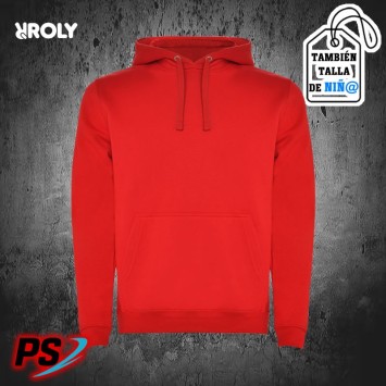 SUDADERA CON CAPUCHA ROLY URBAN ROJO