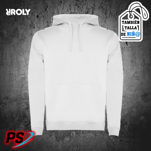 SUDADERA CON CAPUCHA ROLY URBAN BLANCO
