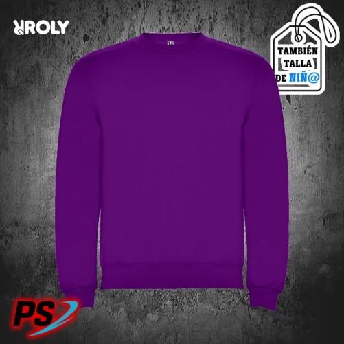 SUDADERA ROLY CLÁSICA PÚRPURA