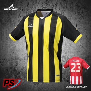 CAMISETA MERCURY CHAMPIONS NEGRO/AMARILLO