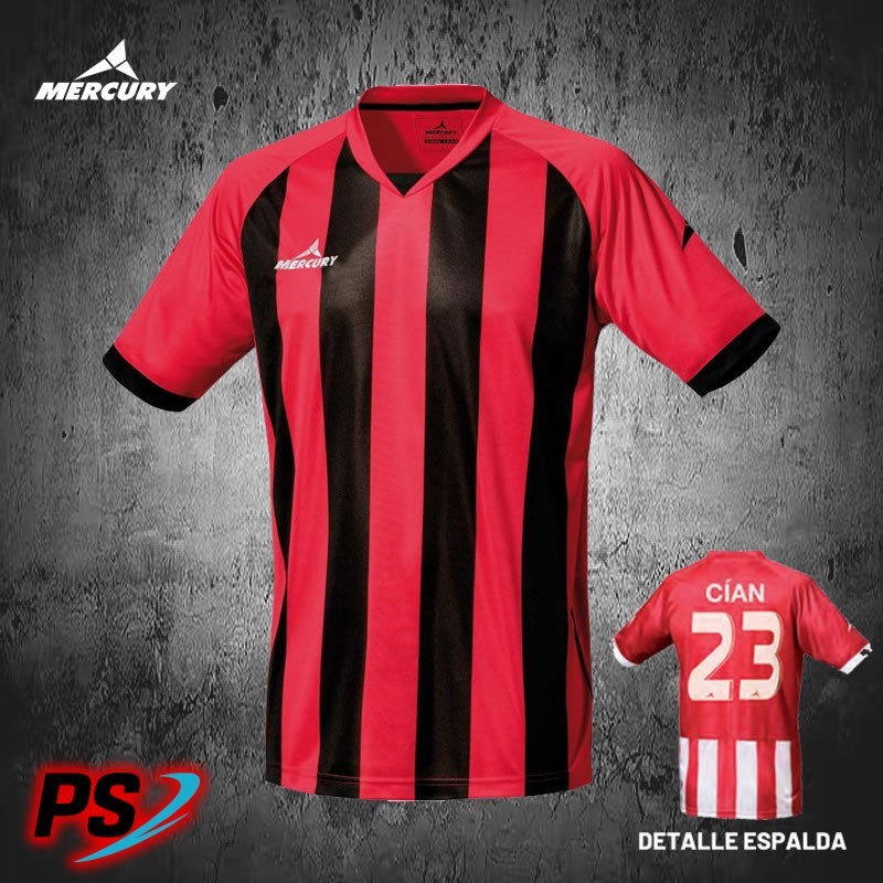 CAMISETA MERCURY CHAMPIONS ROJO/NEGRO