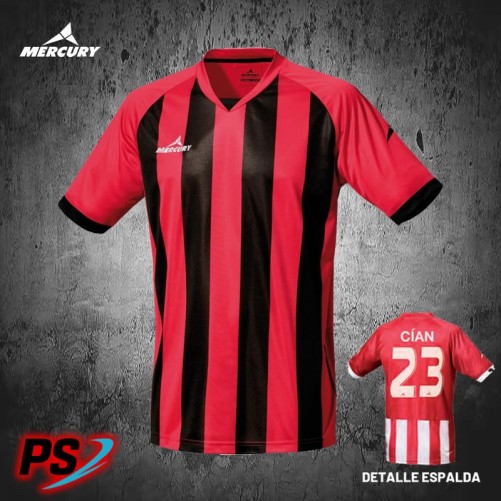 CAMISETA MERCURY CHAMPIONS ROJO/NEGRO