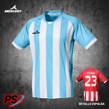 CAMISETA MERCURY CHAMPIONS CELESTE/BLANCO