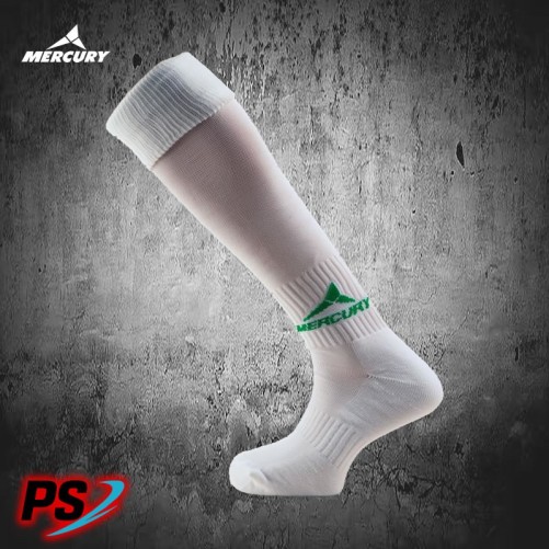 MEDIAS DE JUEGO MERCURY TEAM BLANCO CON LOGO VERDE