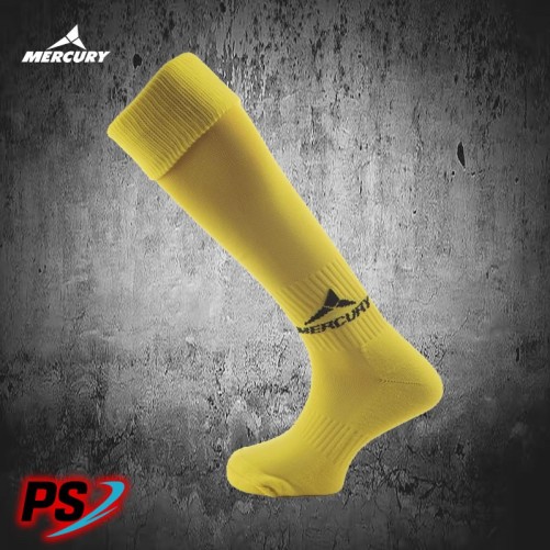 MEDIAS DE JUEGO MERCURY TEAM AMARILLO LOGO NEGRO