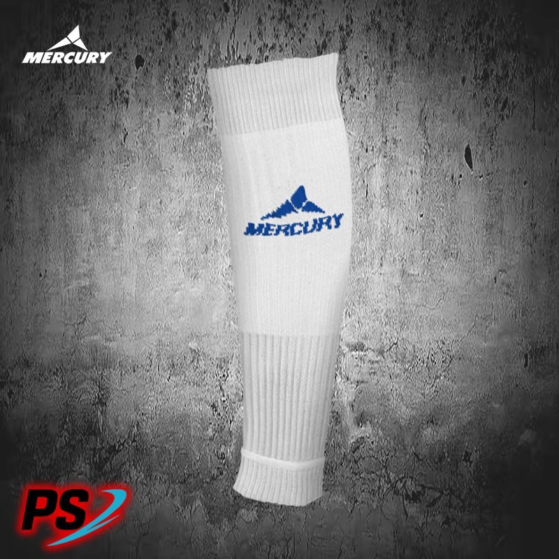 MEDIAS SIN PIE DE JUEGO MERCURY DINAMO BLANCO LOGO AZUL ROYAL