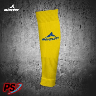 MEDIAS SIN PIE DE JUEGO MERCURY DINAMO AMARILLO LOGO AZUL ROYAL