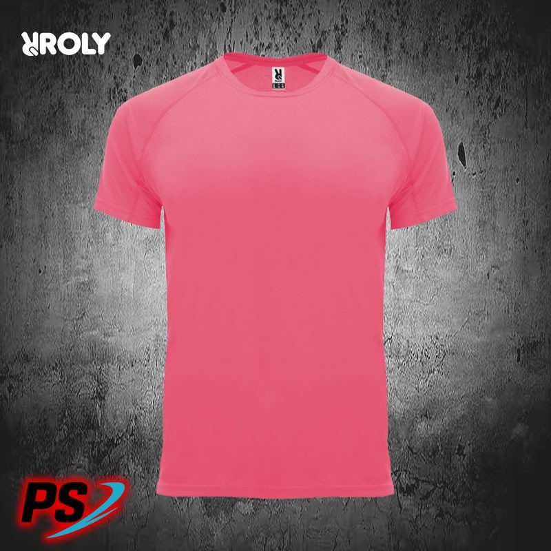 CAMISETA BÁSICA ROLY BAHRAIN ROSA LADY FLÚOR