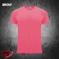 CAMISETA BÁSICA ROLY BAHRAIN ROSA LADY FLÚOR