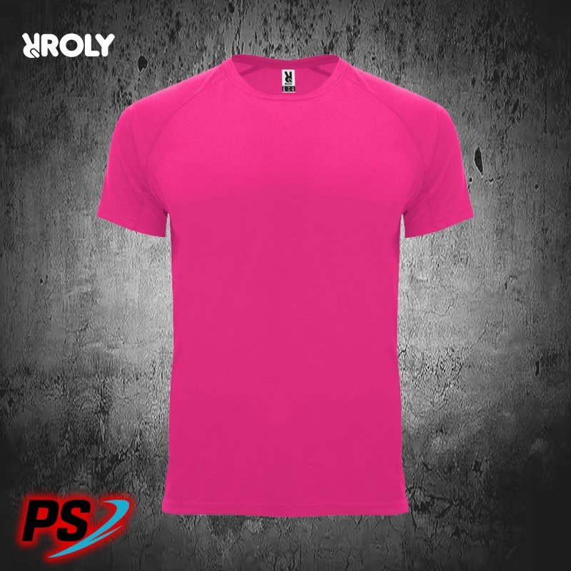 CAMISETA BÁSICA ROLY BAHRAIN ROSA FLÚOR