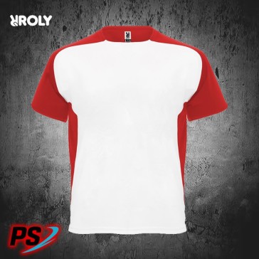 CAMISETA ROLY BUGATTI BLANCO/ROJO