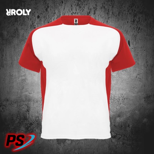 CAMISETA ROLY BUGATTI BLANCO/ROJO