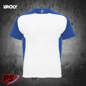 CAMISETA ROLY BUGATTI BLANCO/AZUL ROYAL