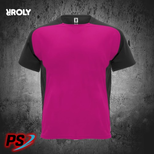 CAMISETA ROLY BUGATTI FUCSIA/NEGRO