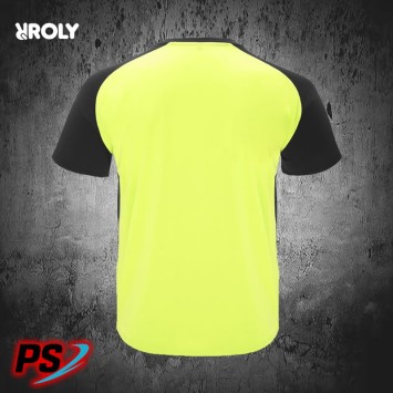 CAMISETA ROLY BUGATTI AMARILLO FLÚOR/NEGRO