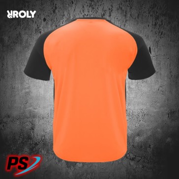 CAMISETA ROLY BUGATTI NARANJA FLÚOR/NEGRO