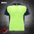 CAMISETA ROLY BUGATTI VERDE FLÚOR/AZUL MARINO