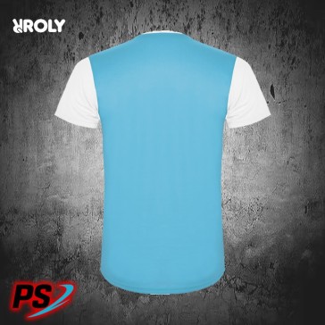 CAMISETA ROLY DETROIT BLANCO/AZUL CELESTE