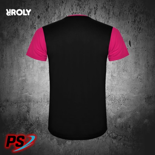 CAMISETA ROLY DETROIT FUCSIA/NEGRO