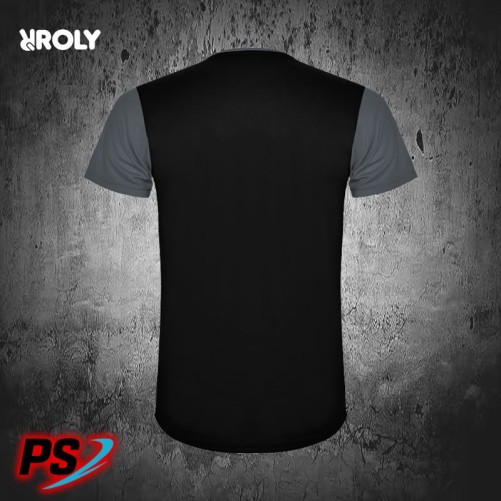 CAMISETA ROLY DETROIT GRIS OSCURO/NEGRO