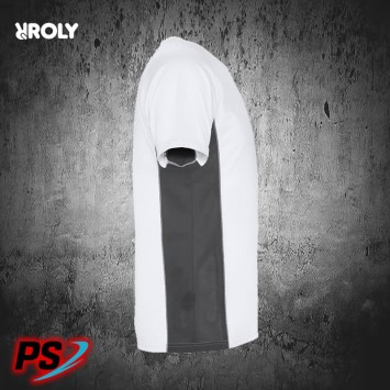 CAMISETA ROLY SHANGHAI BLANCO/PLOMO OSCURO