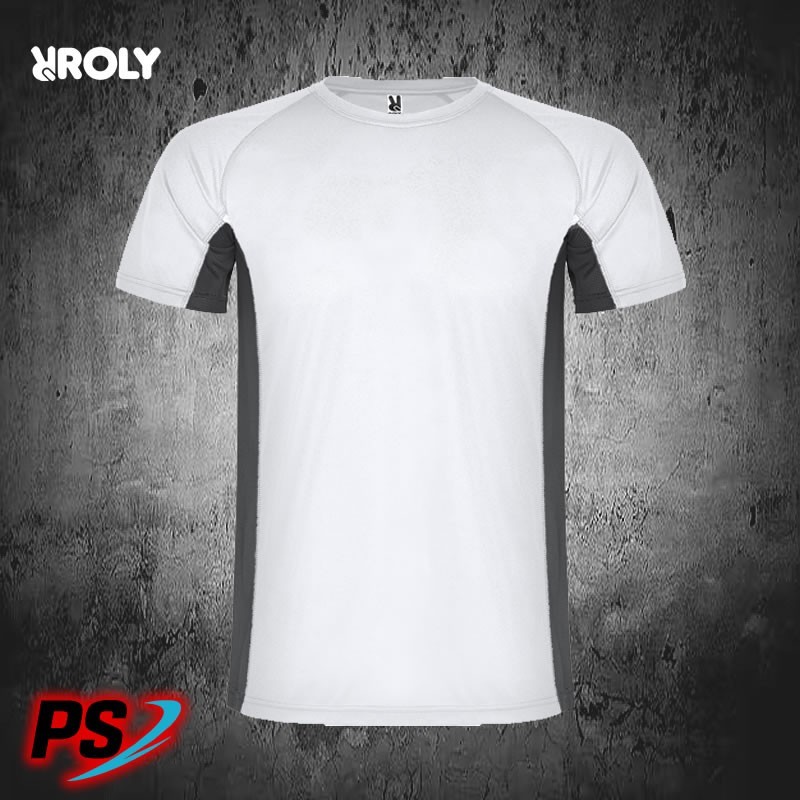 CAMISETA ROLY SHANGHAI BLANCO/PLOMO OSCURO