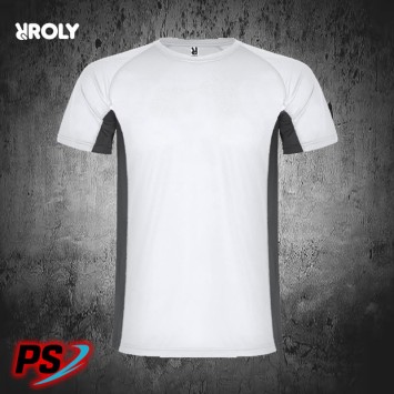CAMISETA ROLY SHANGHAI BLANCO/PLOMO OSCURO
