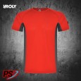 CAMISETA ROLY SHANGHAI ROJO/PLOMO OSCURO