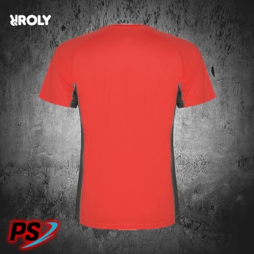CAMISETA ROLY SHANGHAI ROJO/PLOMO OSCURO