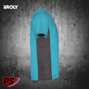 CAMISETA ROLY SHANGHAI TURQUESA/PLOMO OSCURO