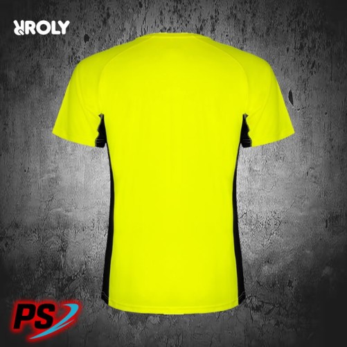 CAMISETA ROLY SHANGHAI AMARILLO FLÚOR/NEGRO