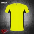 CAMISETA ROLY SHANGHAI AMARILLO FLÚOR/NEGRO