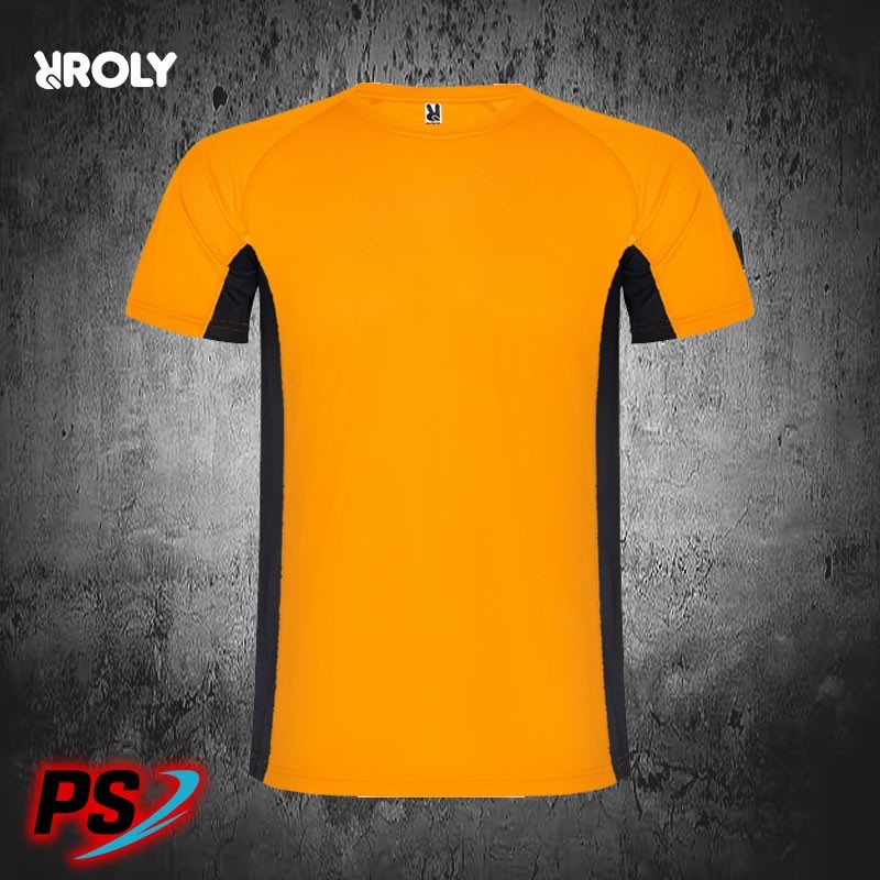 CAMISETA ROLY SHANGHAI NARANJA/NEGRO