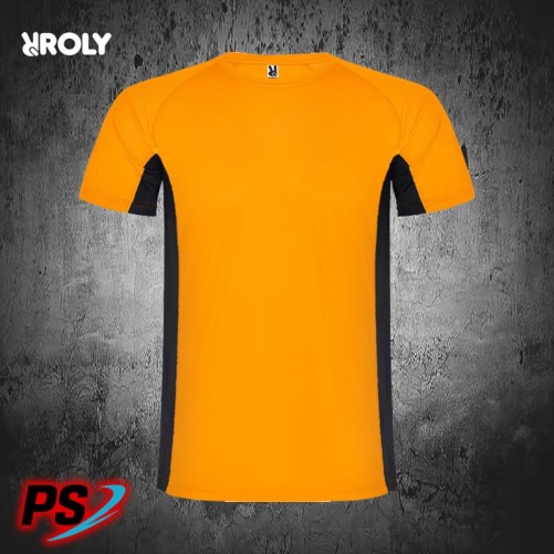 CAMISETA ROLY SHANGHAI NARANJA/NEGRO