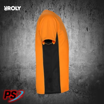 CAMISETA ROLY SHANGHAI NARANJA/NEGRO