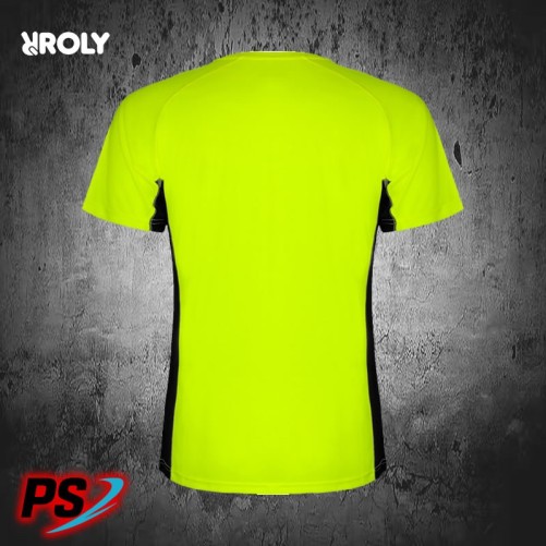 CAMISETA ROLY SHANGHAI VERDE FLÚOR/NEGRO