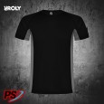 CAMISETA ROLY SHANGHAI NEGRO/PLOMO OSCURO