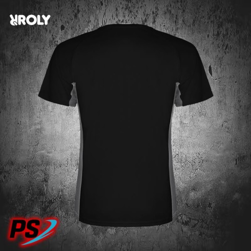 CAMISETA ROLY SHANGHAI NEGRO/PLOMO OSCURO