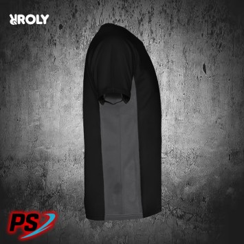 CAMISETA ROLY SHANGHAI NEGRO/PLOMO OSCURO