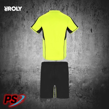 CONJUNTO ROLY BOCA AMARILLO FLÚOR/NEGRO