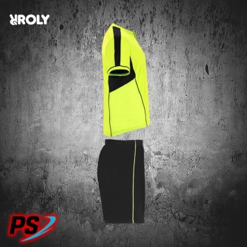 CONJUNTO ROLY BOCA AMARILLO FLÚOR/NEGRO
