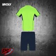CONJUNTO ROLY BOCA VERDE FLÚOR/MARINO
