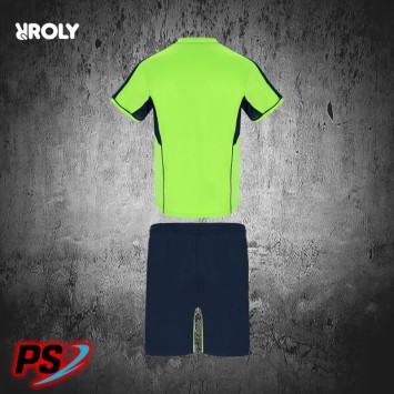CONJUNTO ROLY BOCA VERDE FLÚOR/MARINO